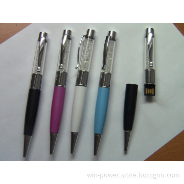 Metal Pen USB Flash Disk, Laser Pointer Gift Pen Drive (085)